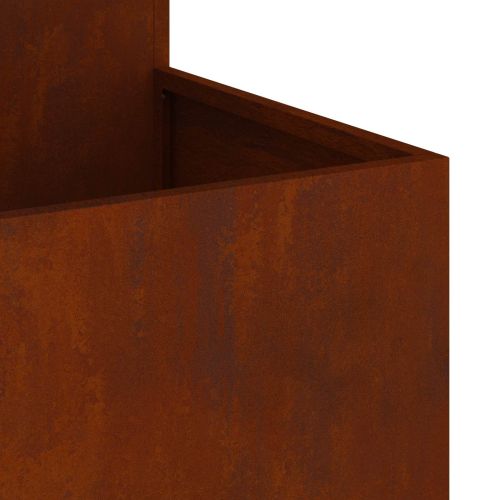 Градинска саксия Ръждясало 80 x 80 x 60 см Патинираща стомана