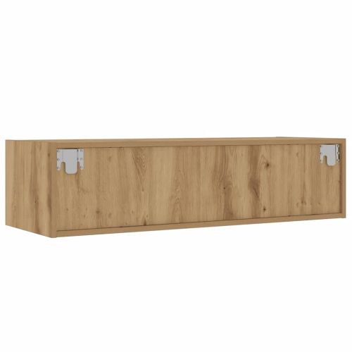 ТВ шкаф с LED светлини Artisan дъб 100X35,5x25 cm