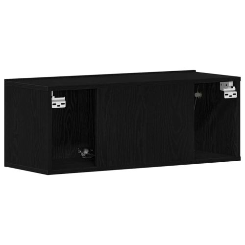 ТВ шкаф Черния дъб 80 x 30 x 30 см Инженерно дърво
