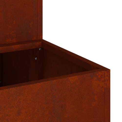 Градинска саксия Ръждясало 100 x 60 x 45 см Патинираща стомана