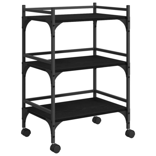Кухненска количка Черния дъб 50 x 35 x 75.5 см Инженерно дърво