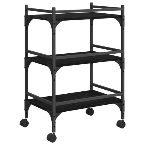 Кухненска количка Черния дъб 50 x 35 x 75.5 см Инженерно дърво