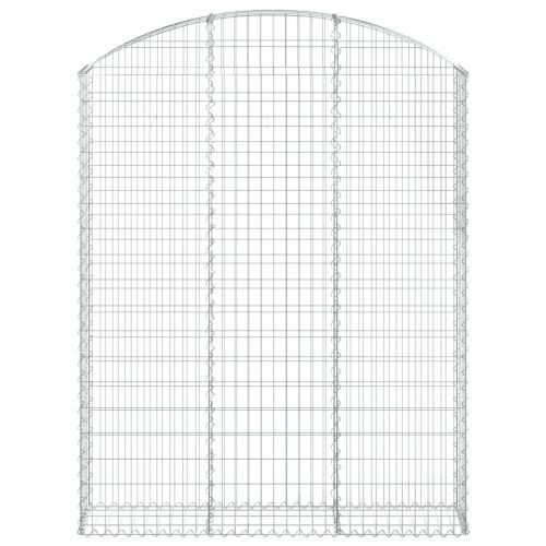 Дъговидна габионна кошница 150x30x180/200 см поцинковано желязо