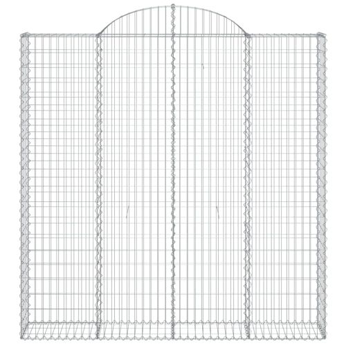 Габионни кошници арка 2 бр 200x30x200/220 см поцинковано желязо