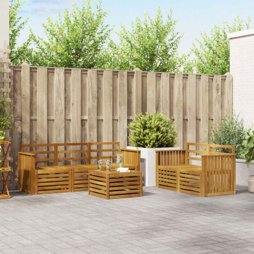 Комплекти дивани Солидно акациево дърво