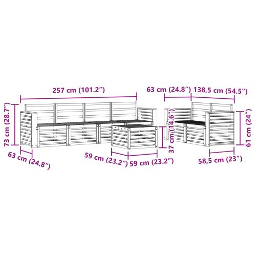 Комплекти дивани Солидно акациево дърво