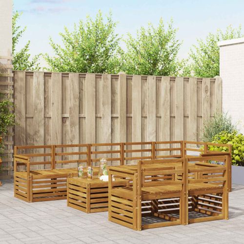 Комплекти дивани Естествен Солидно акациево дърво