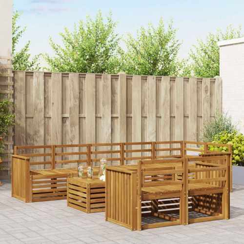 Комплекти дивани Естествен Солидно акациево дърво