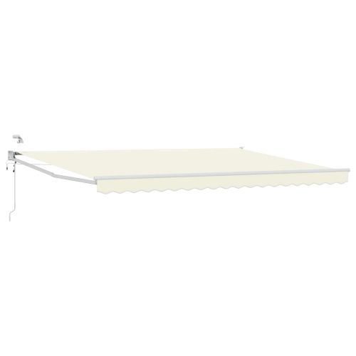 Електрически тент с Крем 4 × 3 m Алуминий