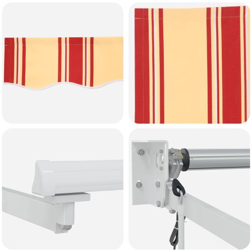 Електрически разтегателен навес Многоцветен 3,5 x 2,5 m