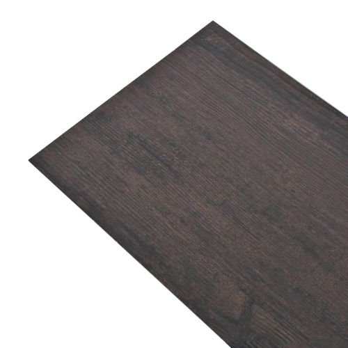 Дъски за под 18 pcs Тъмен сив 5,26 м² ПВЦ