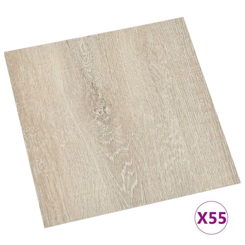 Дъски за под 55 pcs Бежово 5,11 м² ПВЦ