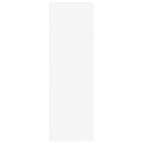 Висок шкаф, бял, 50x41x124 см, инженерно дърво