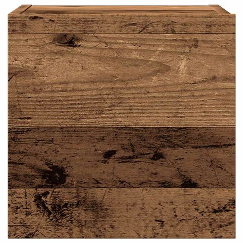 Комплект ТВ шкафове за стенен монтаж 5 части, инженерно дърво