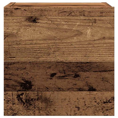 Комплект ТВ шкафове за стенен монтаж 7 части, инженерно дърво