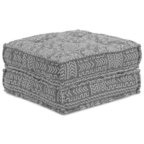 Модуларен Пачуърк Диван Светлосиво 70 x 70 x 36 см текстил