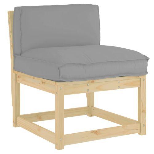 Възглавница Сив 70 x 40 x 12 cm Оксфордска тъкан