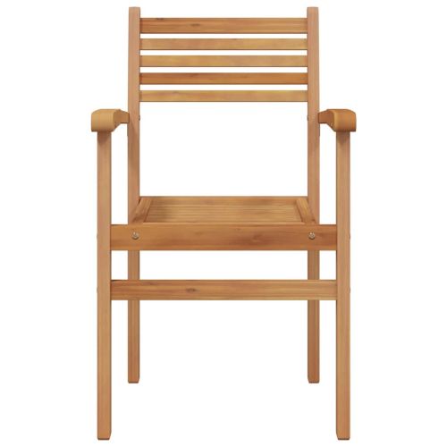 Стол 6 pcs Кафяво 56 x 55 x 90.5 см Солидно тиково дърво