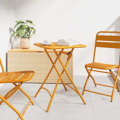 Бистро маса Горчица 55 x 55 x 72,5 см Прахово боядисана стомана