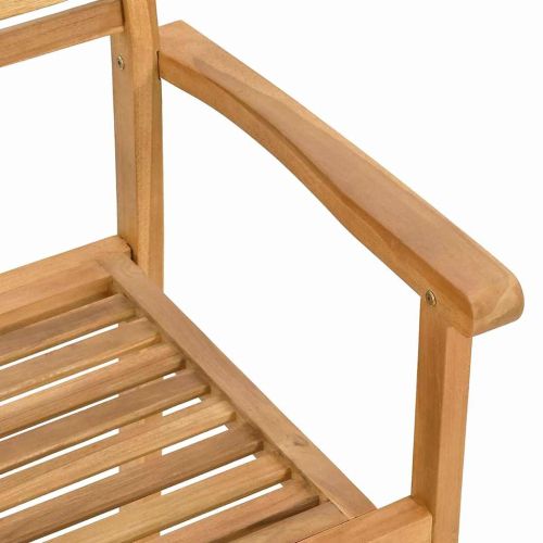 Стол 2 pcs Кафяво 56 x 55 x 90.5 см Солидно тиково дърво