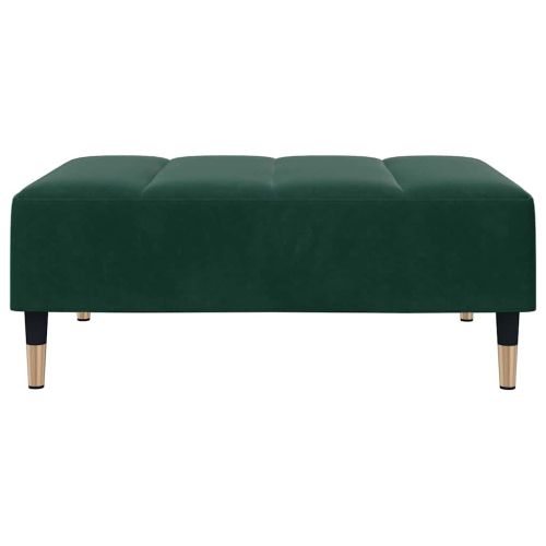 Табуретка, тъмнозелена, 77x55x31 см, кадифе