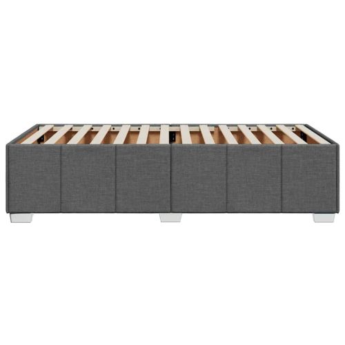 Рамка за легло без матрак, тъмносива, 100x200 см, плат