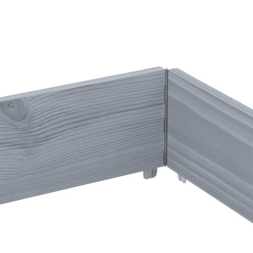 Палетни страници, сив, 3 бр, 150x100 см, борова дървесина масив