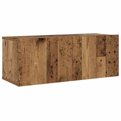 Комплект ТВ шкафове за стенен монтаж 6 части, инженерно дърво