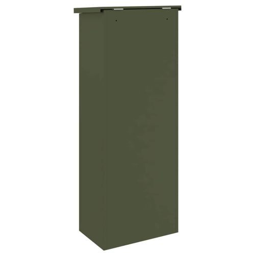 Пощенска кутия за пратки Маслиненозелен 44,5 x 29 x 110,5 см