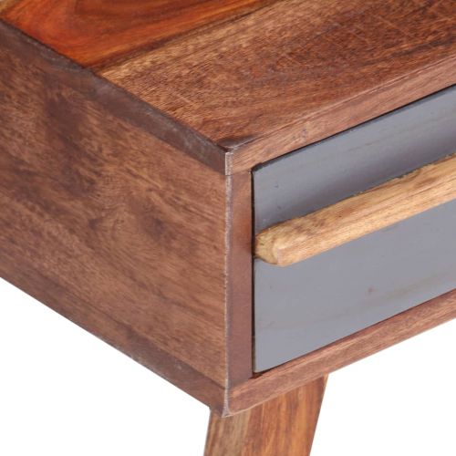 Кафе маса, сива, 110x50x40 см, масивно дърво