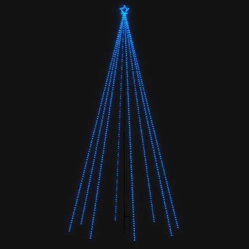 Светеща коледна елха, за закрито/открито, 576 LED, синя, 3,6 м