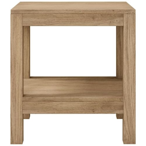 Помощна маса за баня 45x35x45 см тиково дърво масив