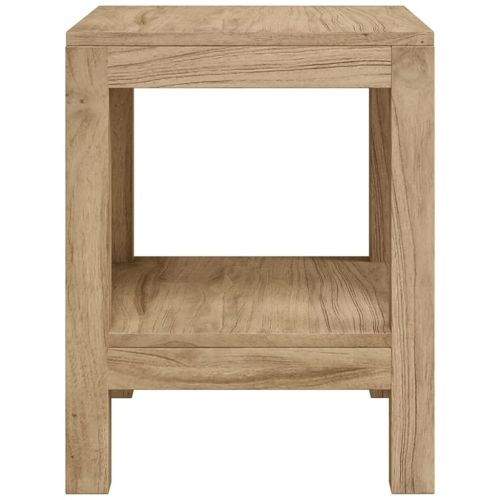 Помощна маса за баня 45x35x45 см тиково дърво масив