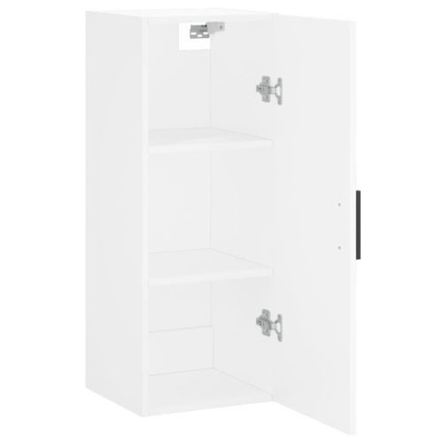 Стенен шкаф бял 34,5x34x90 см