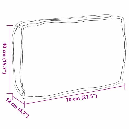 Възглавница Таупе 70 x 40 x 12 cm Оксфордска тъкан