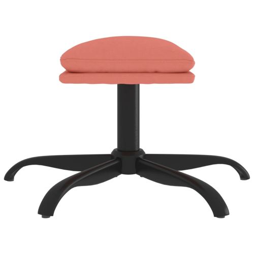 Табуретка, розова, 60x60x36 см, кадифе