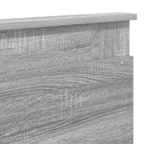 Облегалка за глава с таблото Сив Сонома 180 cm Инженерно дърво