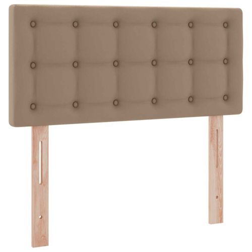 Легло с място за съхранение и LED с матрак Капучино 90 x 200 cm