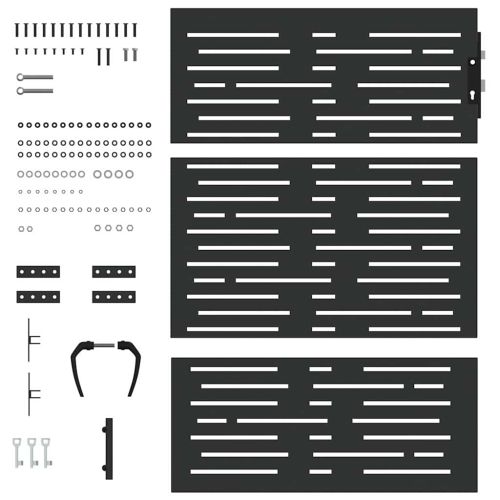 Градинска врата Черно 85 x 150 cm Прахово покритие стомана