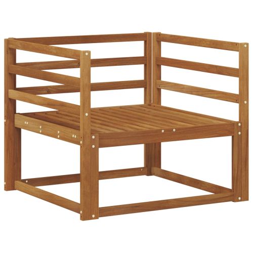 Среден диван за открито Солидно акациево дърво Естествен