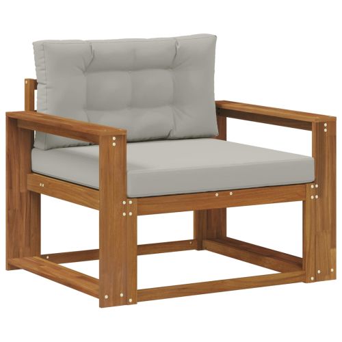 Среден диван за открито Солидно акациево дърво Естествен