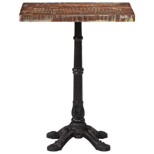 Бистро маса, 60x60x76 см, регенерирано дърво масив