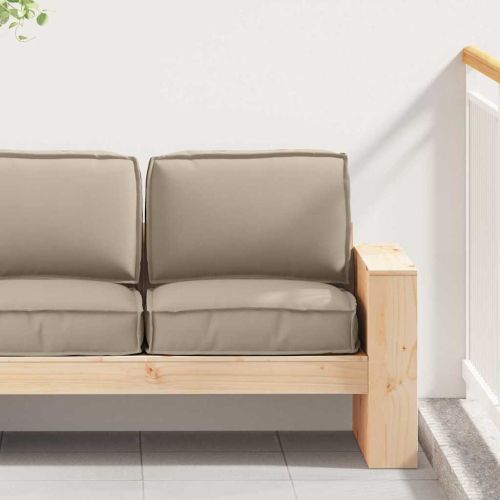 Комплект възглавници за палет 2 pcs Таупе Оксфордска тъкан