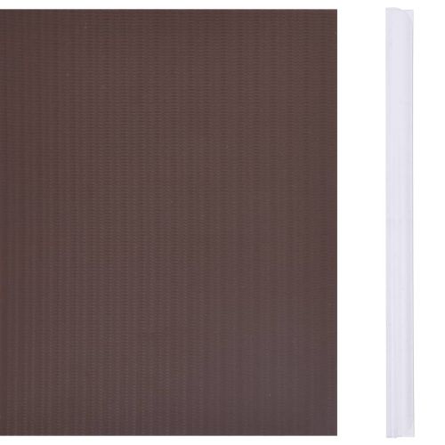 Лента за покриване на огради, PVC, 35x0,19 м, кафява