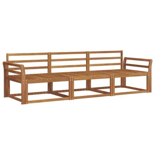 Комплект дивани за открито 3 pcs Естествен