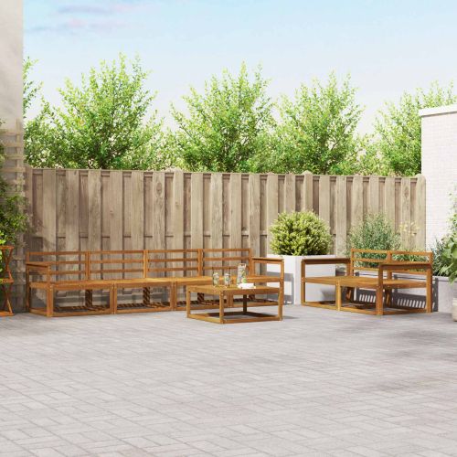 Комплект дивани за открито 7 pcs Естествен