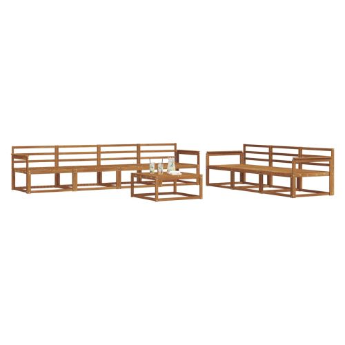 Комплект дивани за открито 8 pcs Естествен