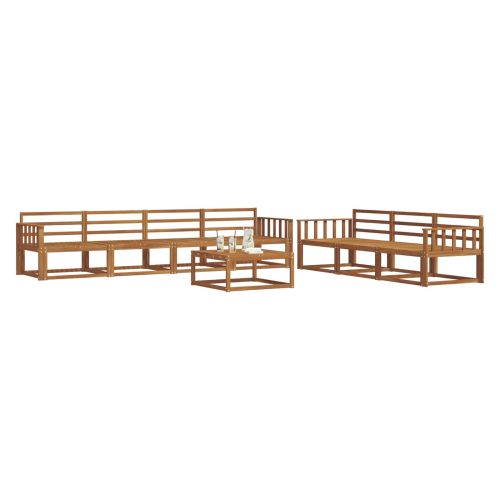 Комплект дивани за открито 8 pcs Естествен