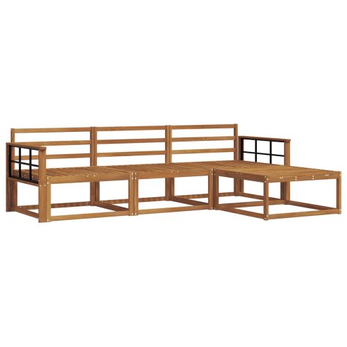 Комплект дивани за открито 4 pcs Естествен