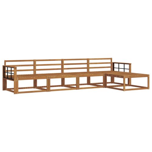 Комплект дивани за открито 5 pcs Естествен